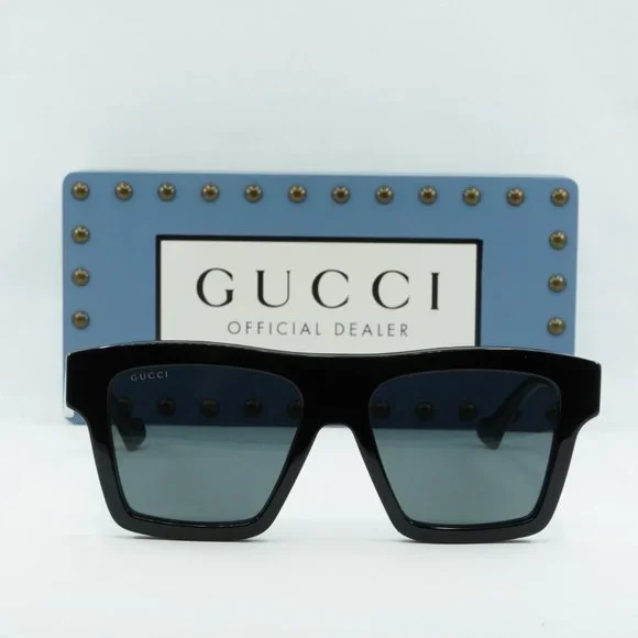 NEW GUCCI GG0962S 009 BLACK GREY SUNGLASSES - Picture 2 of 10